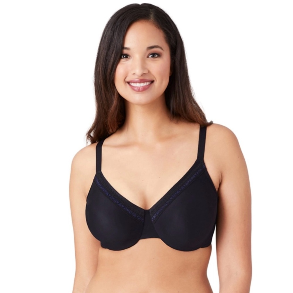 Wacoal Perfect Primer Full Figure Underwire Bra in Black Size 36D